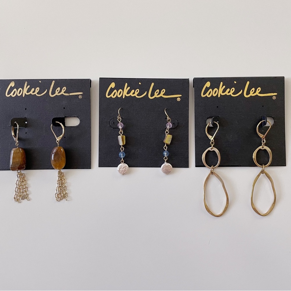 NWT Cookie Lee | Bundle of 3 Sets of Dangle Earrings